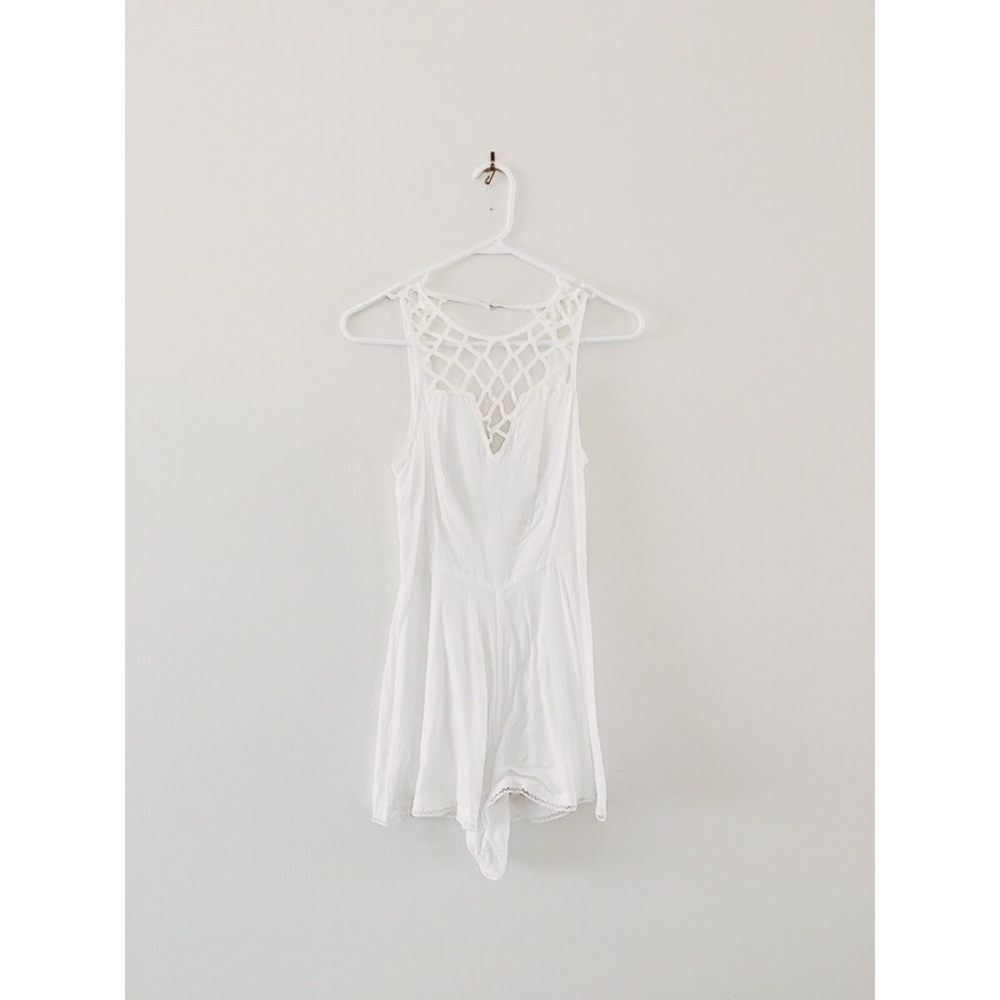 Romper / Playsuit with Crochet Detailing